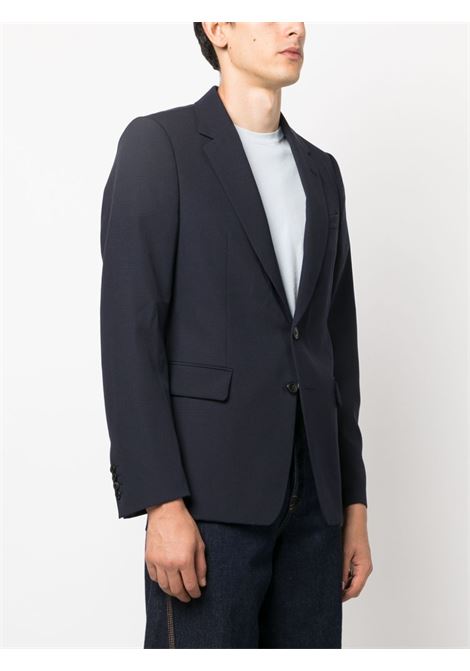 Blue blaine single-breasted blazer - men DRIES VAN NOTEN | 2320204057062509